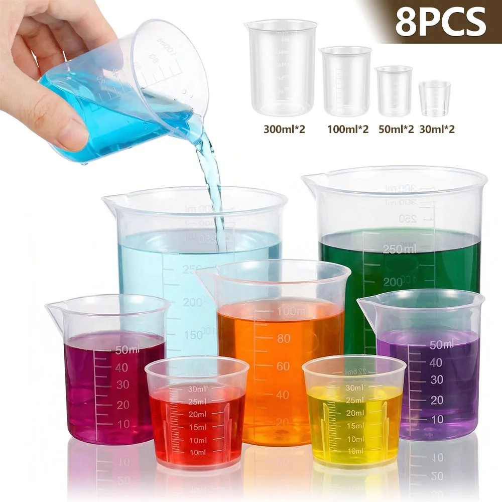 Plastic Cup 50Pcs - 8 Pcs 플라스틱 측정 컵 세트