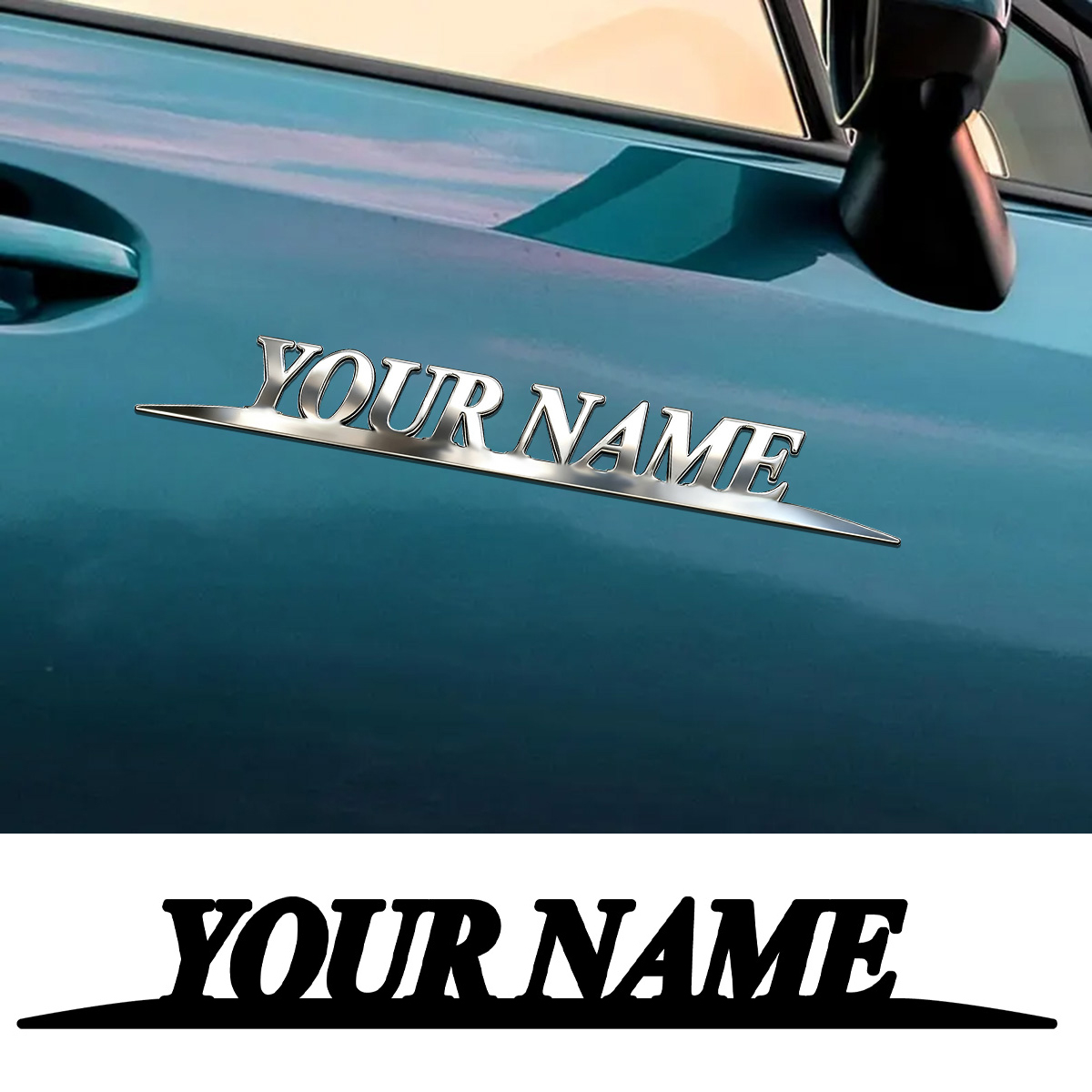 Event Suppliers - 금속 트렌디 YOUR NAME 스티커 맞춤형