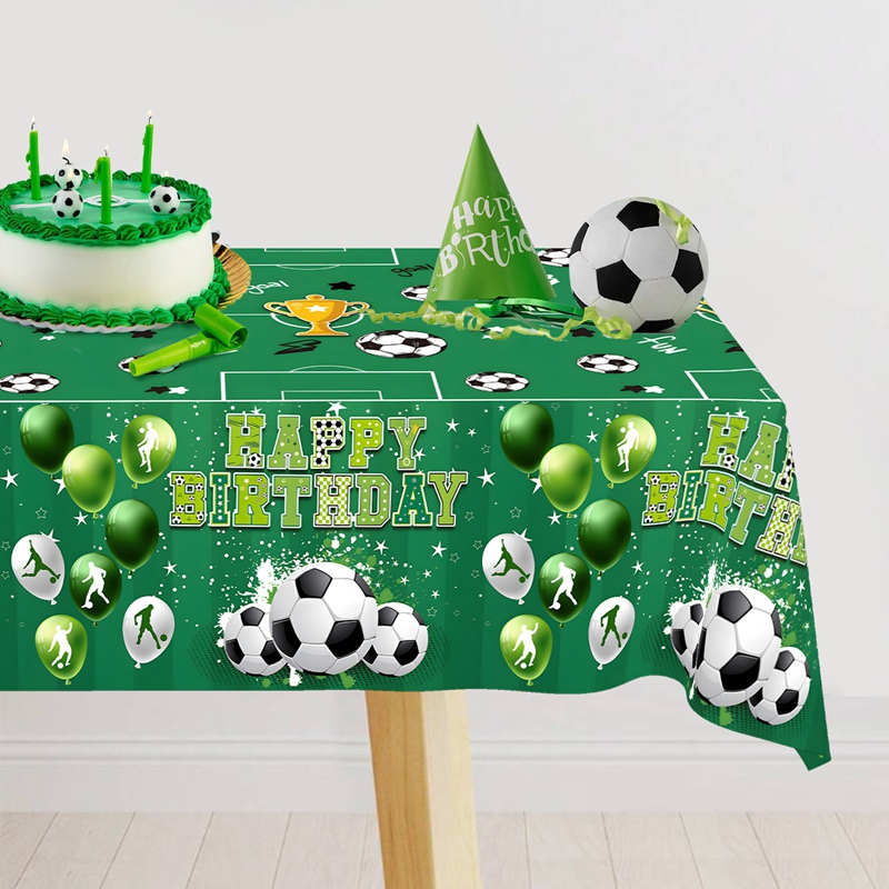 Table Cloth Disposable - 축구 테마 일회용 식탁보 축구 스포츠