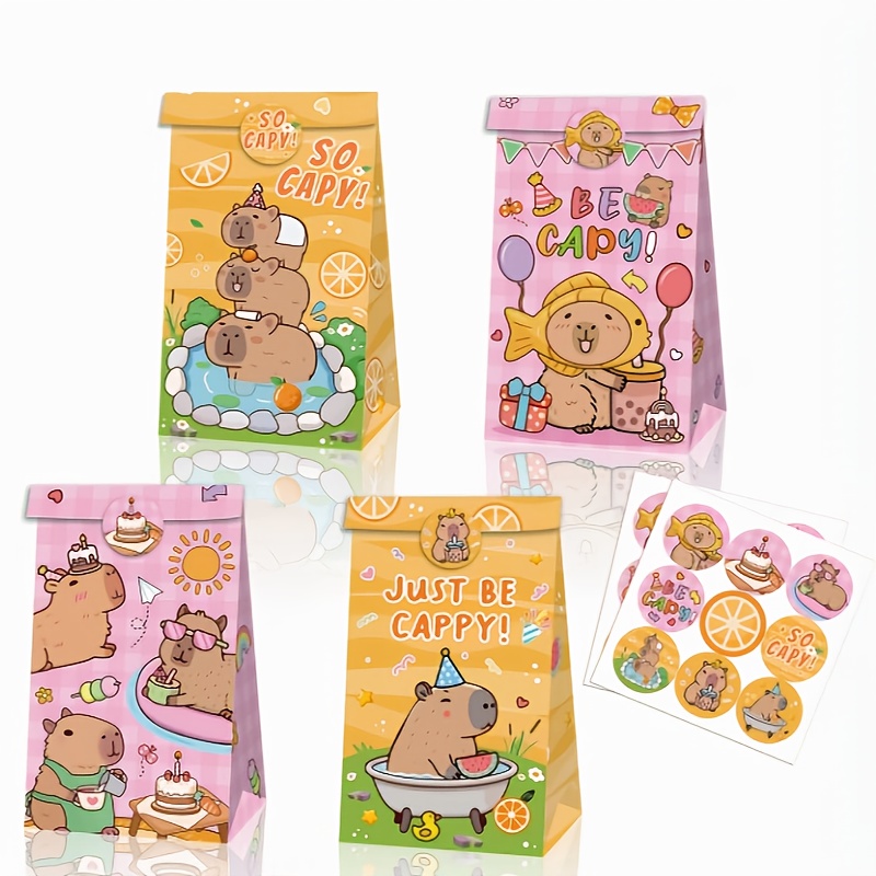 Event Party Box - 12/24/48pcs Capybara 사탕 가방 생일 파티