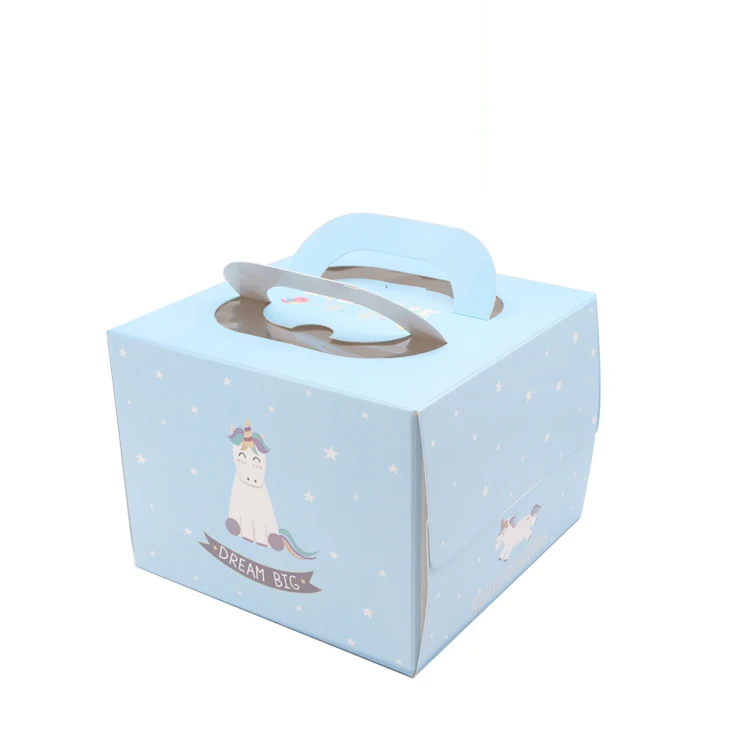 Party Event Supplier - 8인치 케이크 상자 5개 (창문 손잡이