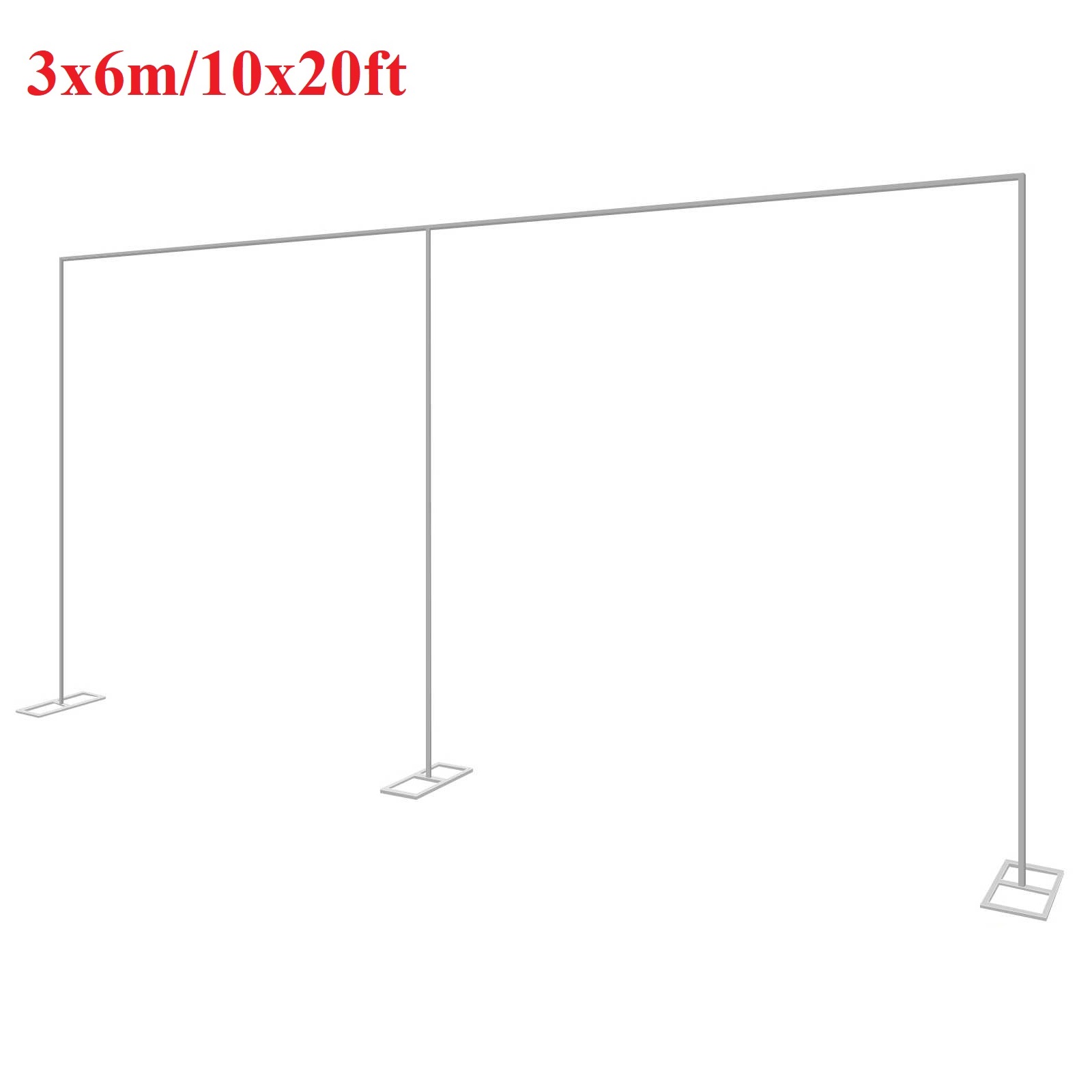 Photo Booth Frame - 3x6m/10x20ft 금속 웨딩 아치 스탠드 헤비