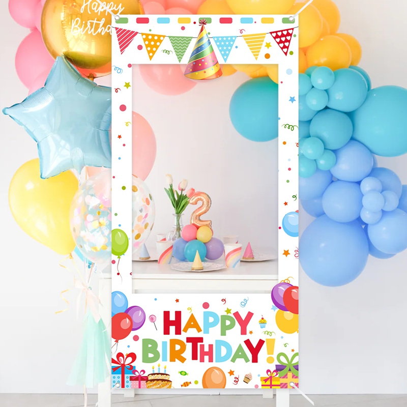 생일 파티 포토 부스 프레임 생일 축하 사진 프레임 배 - Photo Booth Frame 리뷰 및 가격