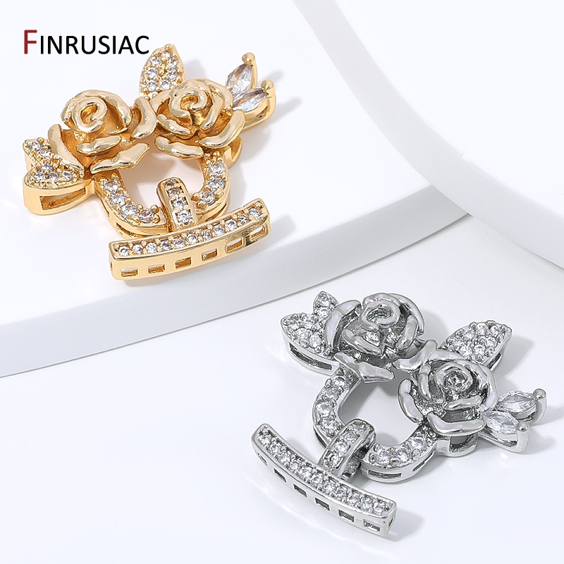 14K 금도금 황동 지르콘 꽃 진주 클래스프, 다중 줄 - Flower Wall Panel 리뷰 및 가격