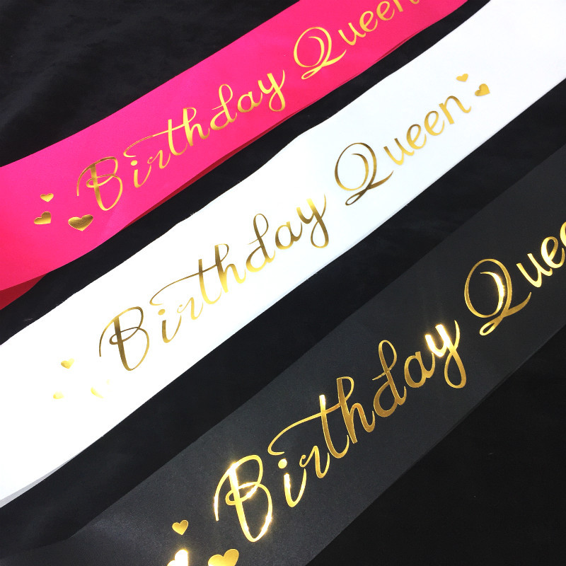 생일 소녀 리본 어깨 거들, 반짝이 새틴 새틴 새시,  - Birthday Sash Glitter 리뷰 및 가격