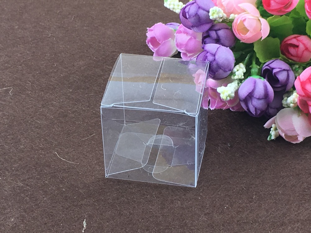 투명 플라스틱 pvc 상자 50 개, 9x9x9cm,  - Event Party Box 리뷰 및 가격