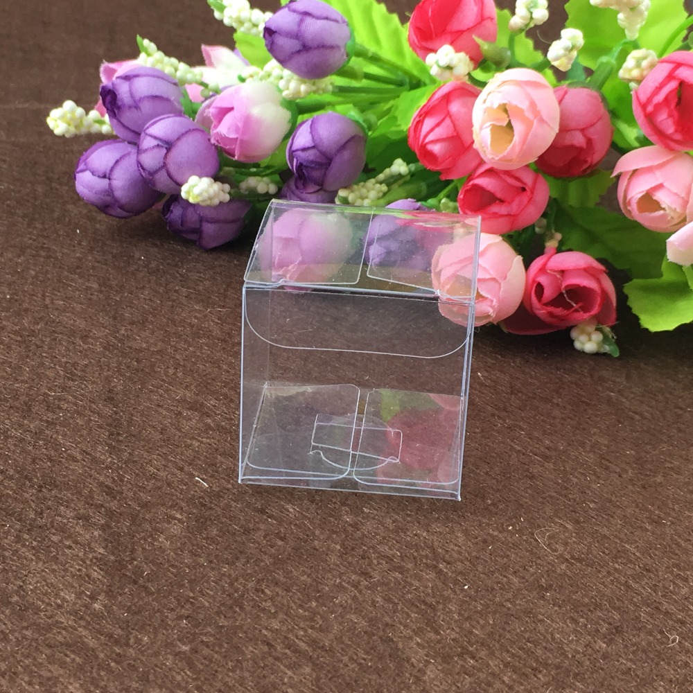 투명 플라스틱 pvc 상자 50 개, 9x9x9cm,  - Event Party Box 리뷰 및 가격