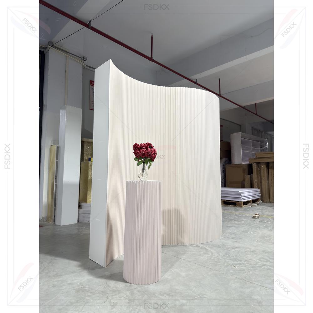새로운 디자인 PVC 웨딩 배경막 흰색 맞춤형 스타일  - Party Event Supplier 리뷰 및 가격