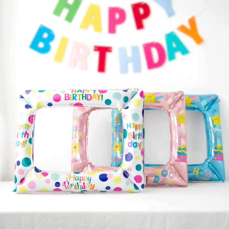 사진 프레임 풍선 어린이 생일 축하 파티 장식 야외 사 - Photo Booth Frame 리뷰 및 가격