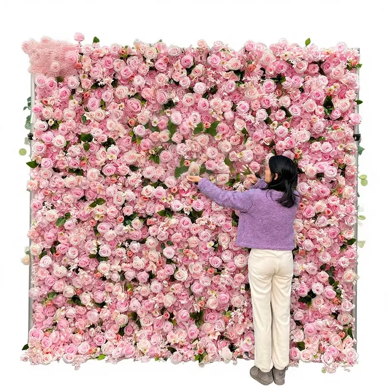 선웨딩 실크 인조 꽃벽 맞춤형 웨딩 배경 3D 장미 패 - Flower Wall Panel 리뷰 및 가격