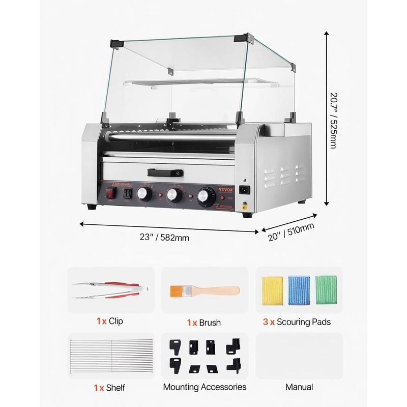 소시지 그릴 기계 23x19x16인치, 매점, 편의점, - Event Party Box 리뷰 및 가격