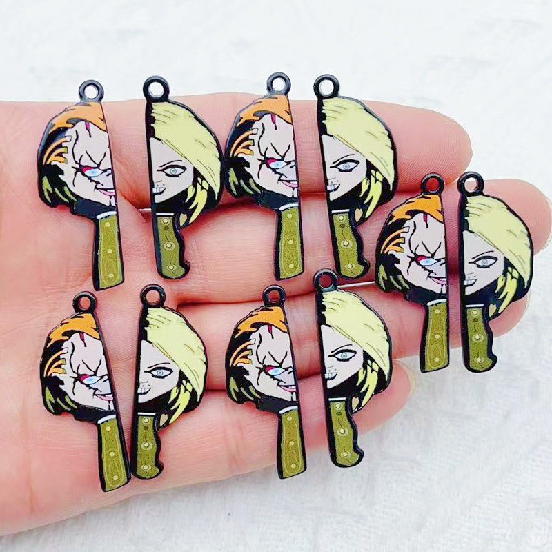 10pcs 만화 광대 재미있는 커플 단면 아크릴 쥬얼리 - Party Favor Bag 리뷰 및 가격