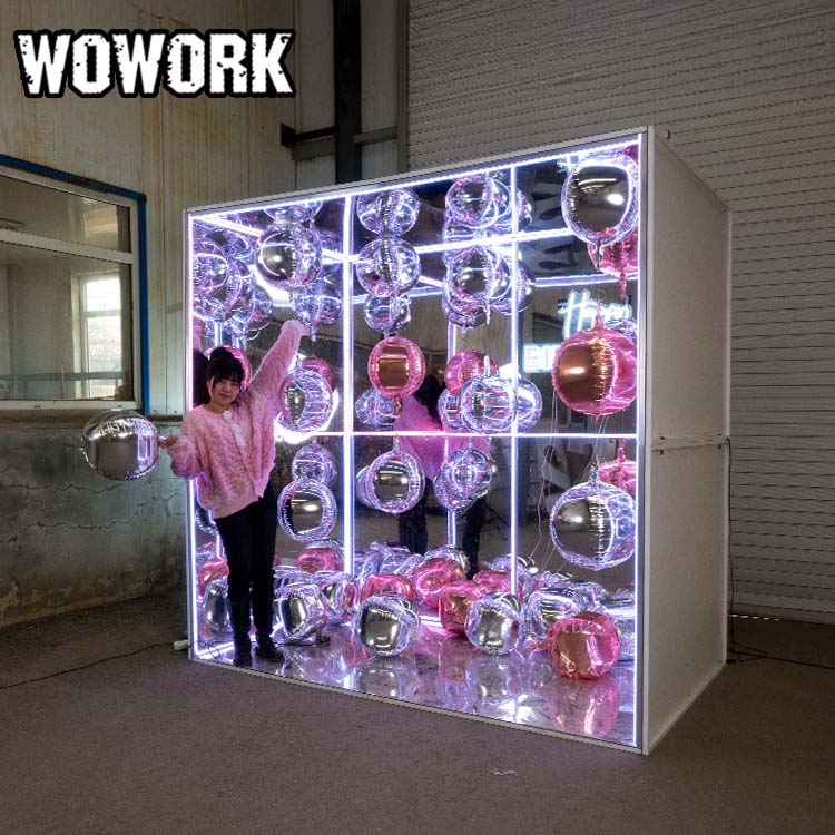 WOWORK 도매 금속 분리형 미러 터널 포토 부스 워 - Event Party Box 리뷰 및 가격
