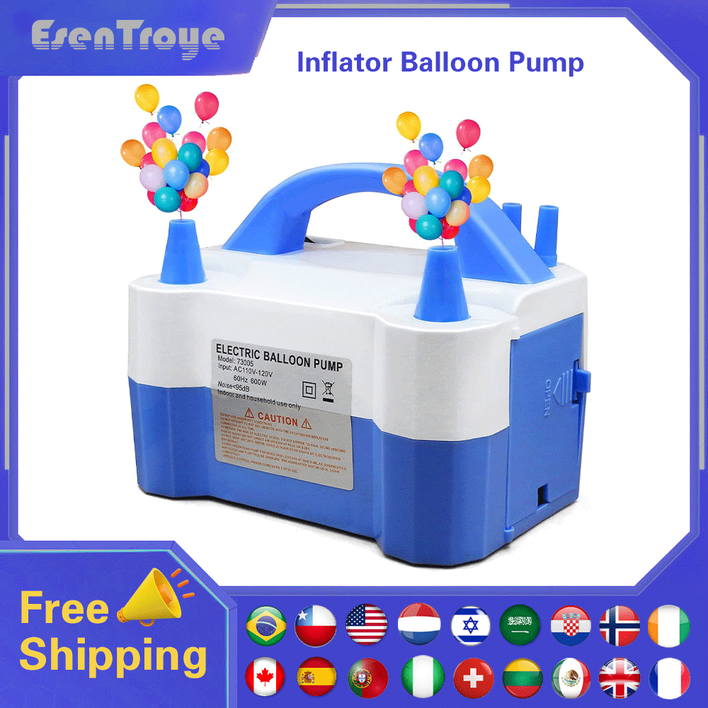 고전압 이중구멍 AC 휴대용 전기 풍선 펌프 미국 플러 - Balloon Pump Hand 리뷰 및 가격