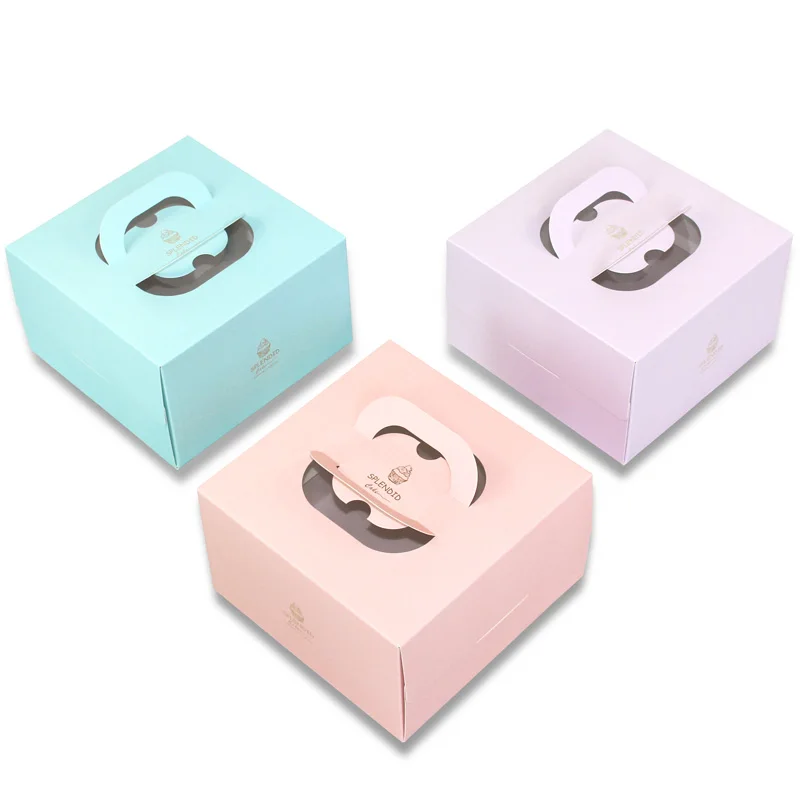 8인치 케이크 상자 5개 (창문 손잡이 포함) 크라프트 - Party Event Supplier 리뷰 및 가격