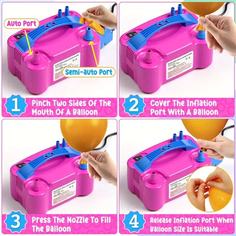 1pc, 풍선 풍선 전기 공기 펌프, 생일 파티 용품, - Balloon Pump Hand 리뷰 및 가격