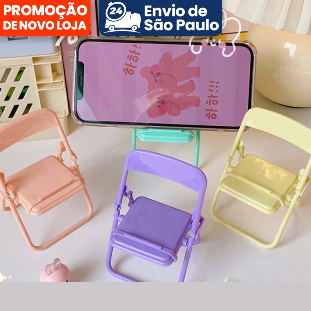 귀여운 의자 모양 휴대폰 거치대, 창의적인 데스크탑 정 - Event Support 리뷰 및 가격