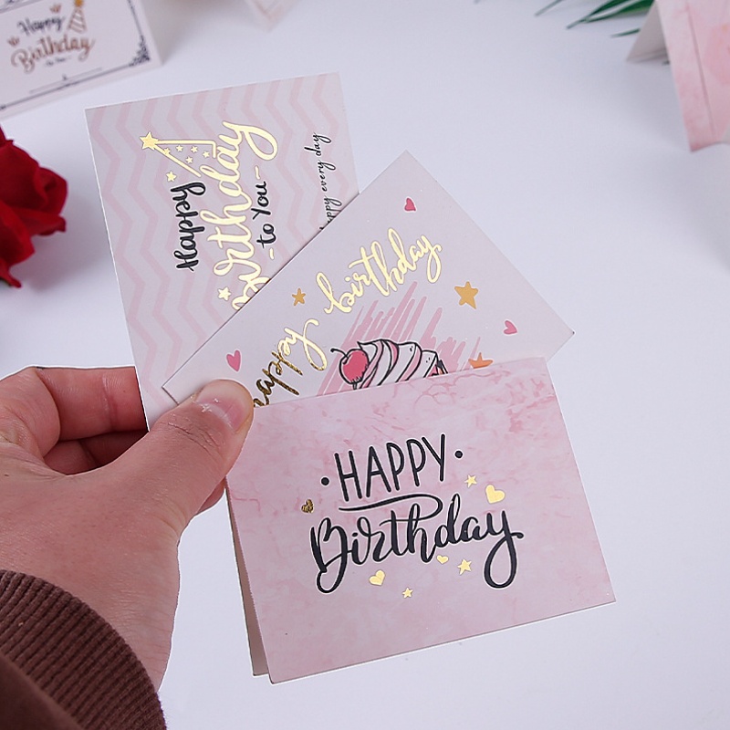 100개 골든 스탬핑 생일 축하 접이식 카드, 꽃집,  - Party Event Supplier 리뷰 및 가격