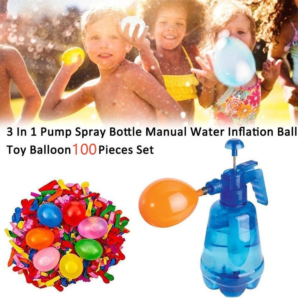 어린이를위한 풍선이있는 새로운 휴대용 공기 물 폭탄 풍 - Balloon Pump Hand 리뷰 및 가격