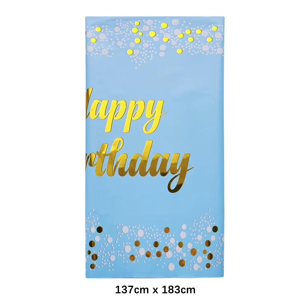 생일 축하합니다 일회용 테이블보 도트 스타 프린트 직사 - Table Cloth Disposable 리뷰 및 가격