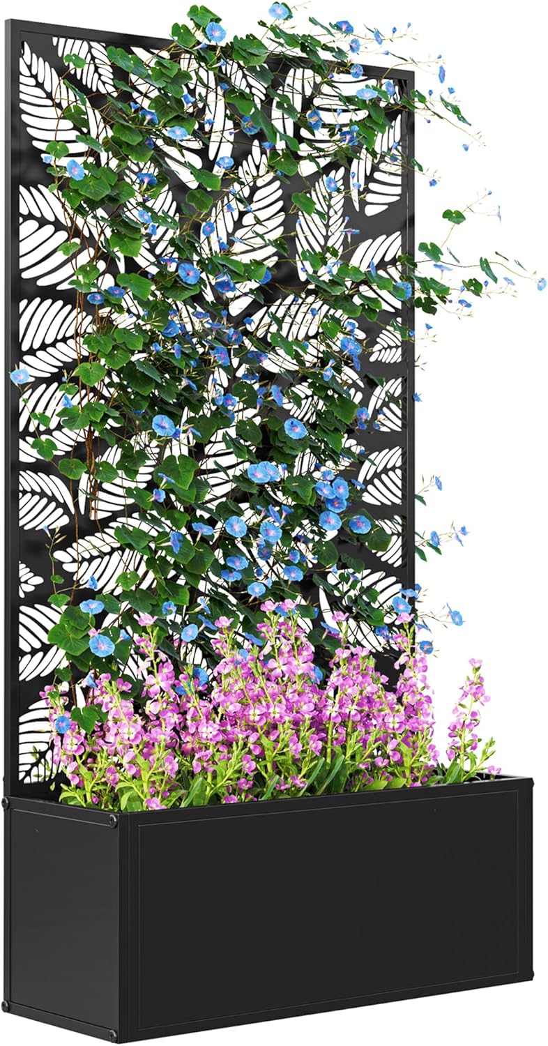 금속 재질의 돌출형 정원 화단(등나무가 달린 트렐리스  - Flower Wall Panel 리뷰 및 가격