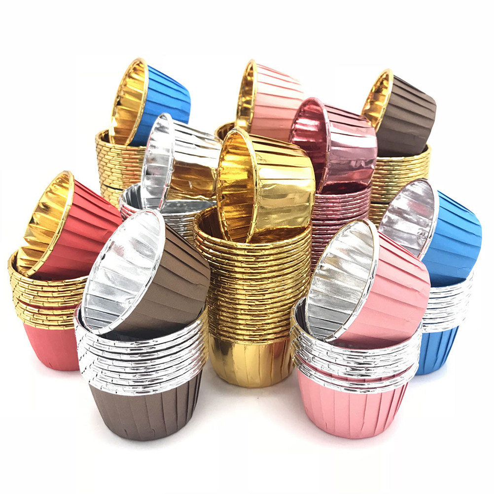 50개입 다채로운 색상의 식품 등급 종이 케이크 컵 일 - Plastic Cup 50Pcs 리뷰 및 가격